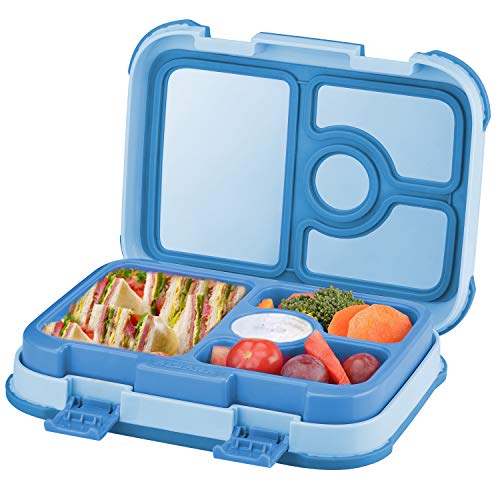 Leakproof Kids Lunch Box | 4-Compartment Bento Box for Kids | BPA