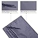 HOMEST 2 Pack Extra Large Travel Laundry Bag [28''x40''] Machine Washable Sturdy Rip-Stop Material Drawstring Closure, Grey