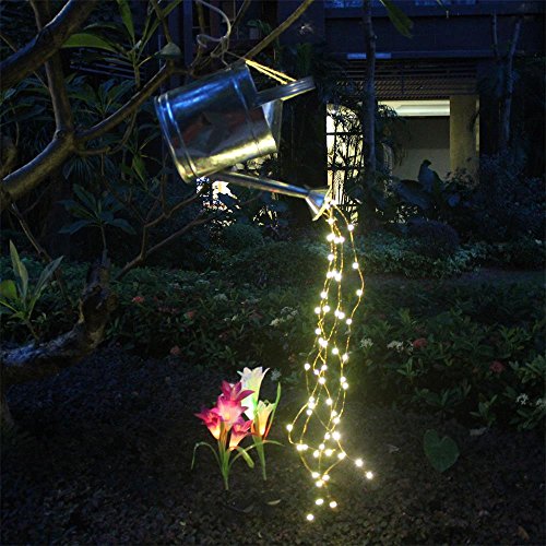 String Fairy Lights,6 Six-Ft Strands,20 Warm White LEDs per strand(120 total),Flexible Copper Wire for Glowing Watering Can with Light,Waterproof,Battery Operated,8 Modes Remote Control with Timer