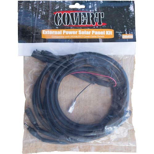 COVERT SCOUTING CAMERAS 5458 External Power Solar Panel Kit & Cable Extender Camera - //coolthings.us