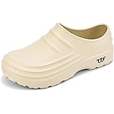 Non-Slip Kitchen Shoes for Men and Women-Oil Resistant Waterproof Chef Shoes with Rubber Anti-Skid Sole，Men's Comfortable Work Mules & Clogs for Restaurant, Nursing, and Industrial Use