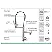 Fapully Touch On Kitchen Sink Faucet,Commercial Pull Down Pre-Rinse Spring Spray Swivel Spout Mixer Tap High Arc Faucet Brushed Nickel