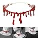 Maggie 1 PCS Horror Blood Drip Necklace Fancy Fun Joke Choker