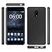 Nokia 6 Case, MicroP [Drop Protection] Slim Fit TPU Grip Bumper Clear Hard Plastic Backplate [Transparent] Hybrid Phone Case for Nokia 6 (Black)