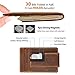 Garigolden Money Clip, Leather RFID Blocking Wallet for Men(Vintage Brown)