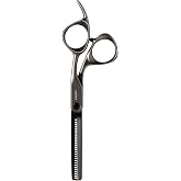 Fromm Professional Invent 5.75" 28-Tooth Precision Hair Thinning &amp; Texturizing Shears for Blunt &amp; Layer Cuts in Gunmetal Japanese Steel Scissors with Semi-Convex Blade for Salon Stylists