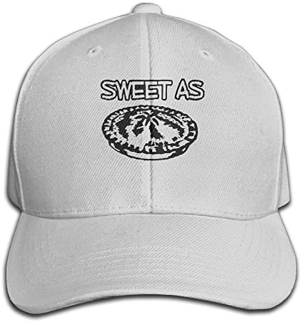 YY0X0XAD Hat Sweet AS Pie - Cute Adorable Dessert Dish Unisex Hip Hop Cap Baseball Hat Head-Wear Cotton Trucker Hats Ash