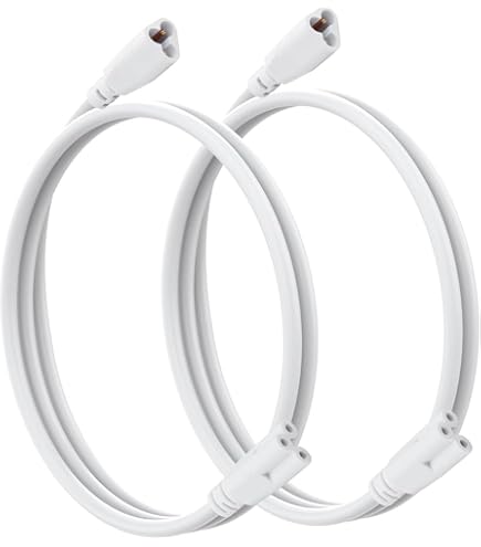 sourcing map T5 T8 LED Tube Connecteur Câble 2 Broche 30CM Mâle à