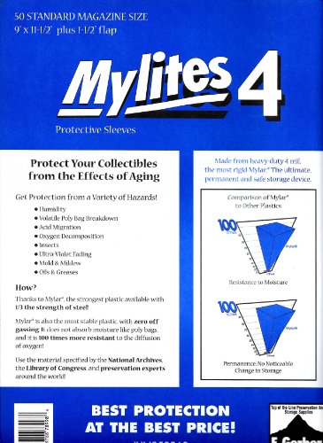 Mylites 4 Magazine Mylar Sleeves 9