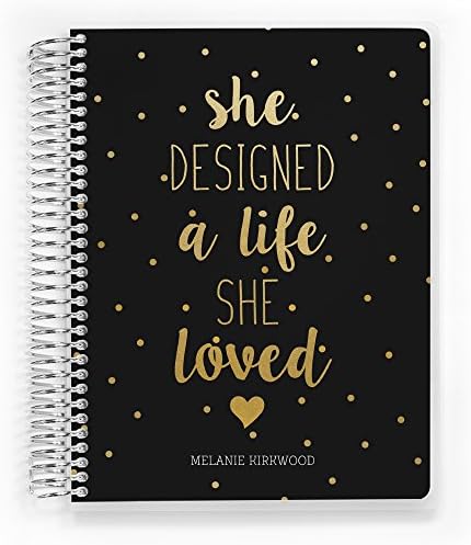 Customized Daily Planner, 4 Weekly View layouts, 2020 Fully Dated, Life She Loved, 6 x 8 inch, by PurpleTrail