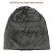 HINDAWI Winter Beanie Scarf for Boys Girls (5-14 Years) Warm Snow Knit Hats Windproof Circle Scarf Kids Slouchy Skull Cap Black