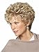 Women Wigs Ashy Blonde Short Curly Natural Heat Resistant Synthetic Hair Wigs 8 Inch