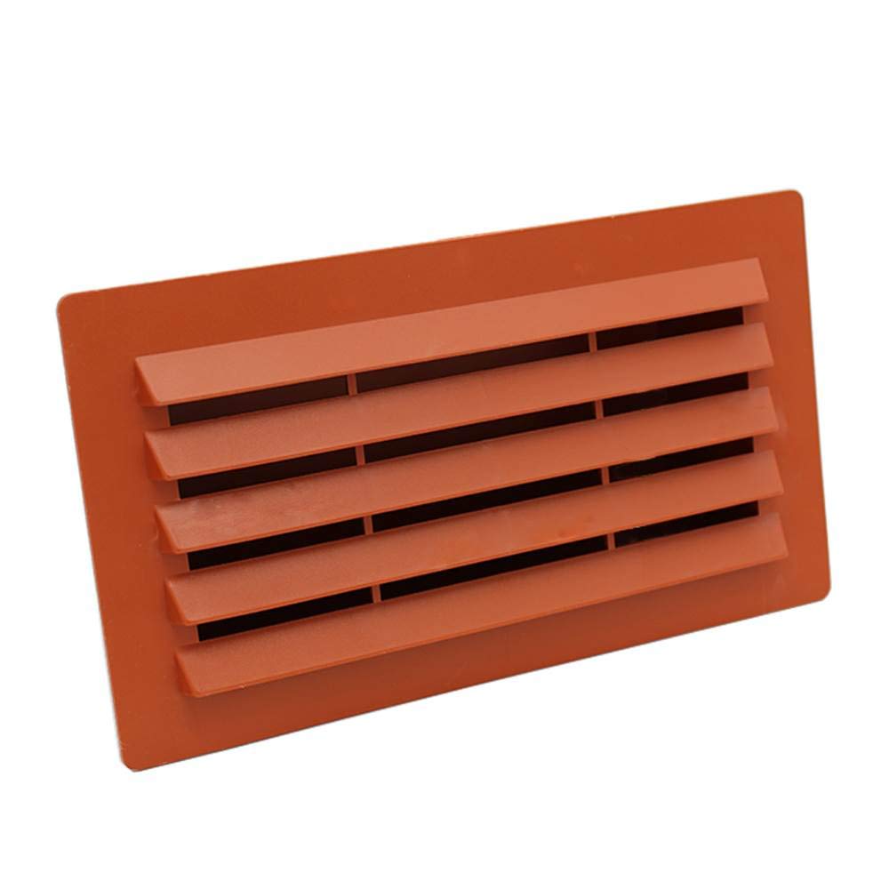 Kair 180mm x 95mm Rectangular Airbrick with Damper - Terracotta