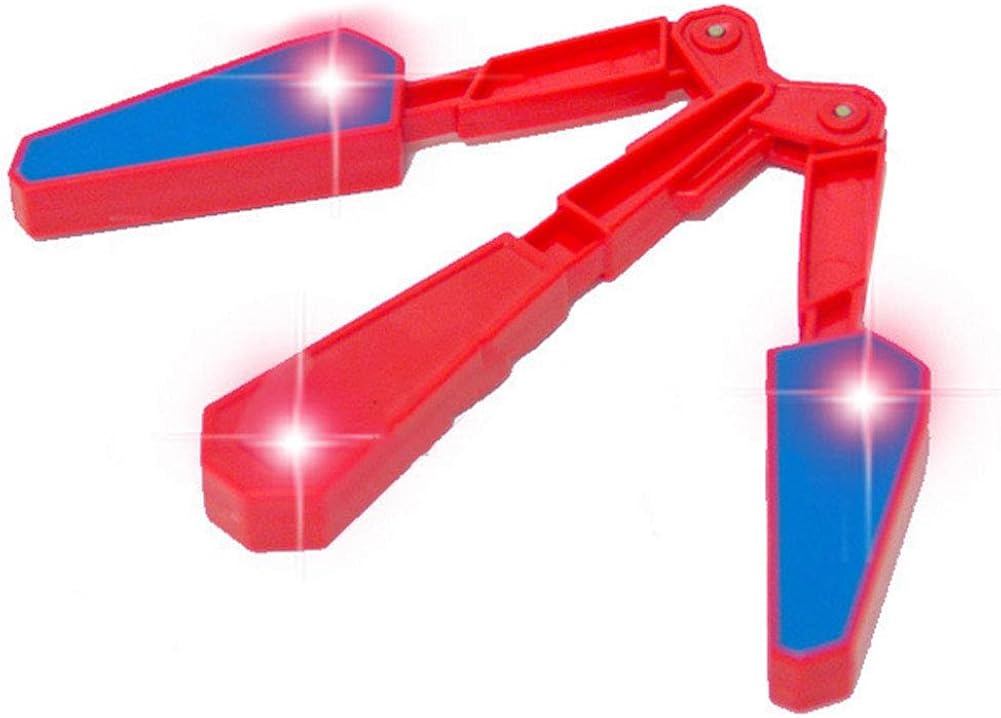 Plastic Butterfly Knife LED Finger Flip Finz Rotating Plastic Butterfly