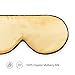 MorusStudio Mulberry Silk Sleep Mask, Super Soft, Organic, Breathable, Lightweight, No Pressure on Eyes, Adjustable Strap Fits for Any Sleep Position, Block 100% Lights (Black) (Champagne)thumb 1