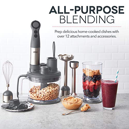 Dash Chef Series Deluxe Immersion Hand Blender, 5 Speed Stick Blender