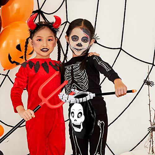 3 otters Halloween Trick or Treat Bag, 2PCS Halloween Candy Bags Halloween Goody Bags for Kids Halloween Party Supplies