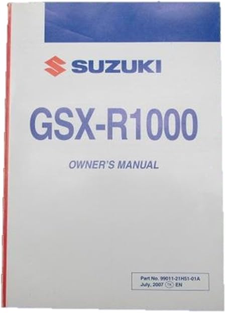 Amazon スズキ Gsx R1000正規取扱説明書英語版 21h51 バイク工具 メンテナンス 車 バイク