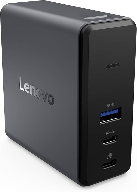 GaN-Ladestation | Tragbare Dock mit integriertem GaN-Netzteil 65W | USB-A und USB-C