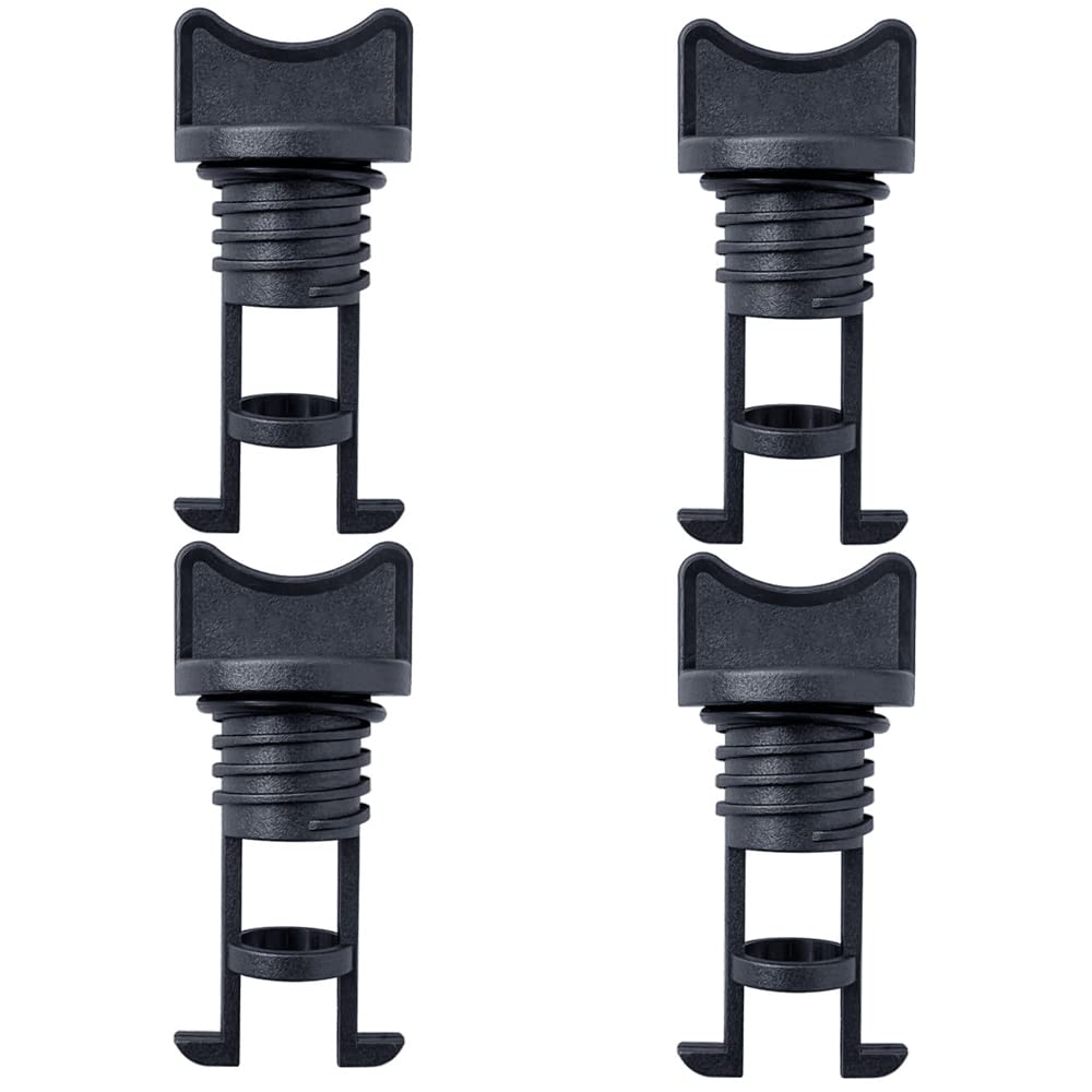 Zveniy 4 Pcs Nylon Kayak Drain Plug Kit Replacement Nylon Drain Plug Boat Drain Plugs Kit Thread Bung for Kayak Canoe Boat Dinghy