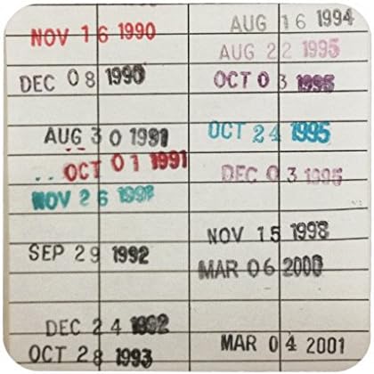 otozoo Vintage Library Due Date Cards Drink Coaster