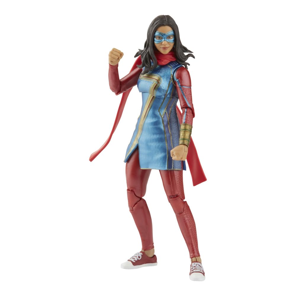 Universo Marvel Hasbro Marvel Legends Series Disney Plus Ms. Marvel MCU Series Action Figure 6-inch Collectible Toy, includes 2 Accessories and 1 Build-A-Figure Part, Multicolor, One Size (F3857)