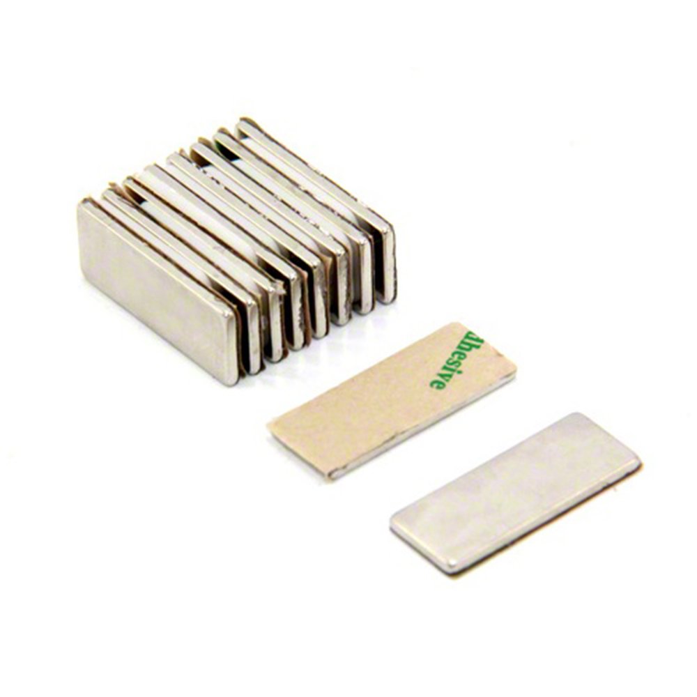 Adhesive N42 Neodymium Magnet for Arts, Crafts, Model Making, DIY, Hobbies, Office, and Home - 25mm x 10mm x 1.5mm thick - 2.2kg Pull - South - Pack of 200