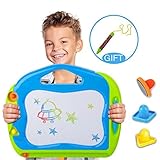 Magnetic Doodle Board with 2 Magnetic Drawing Board Pens Erasable Sketching Pad for Toddlers -Gift for Kids Travel Size