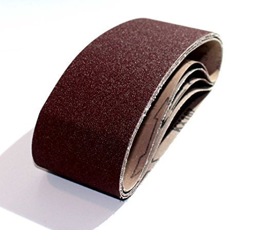 25 fabric sanding belts 75 x 533 mm – grain each 5 x grain 40, grain 60, grain 80, grain 120, grain 180 | mix | sandpaper | sanding belts | belt sanders