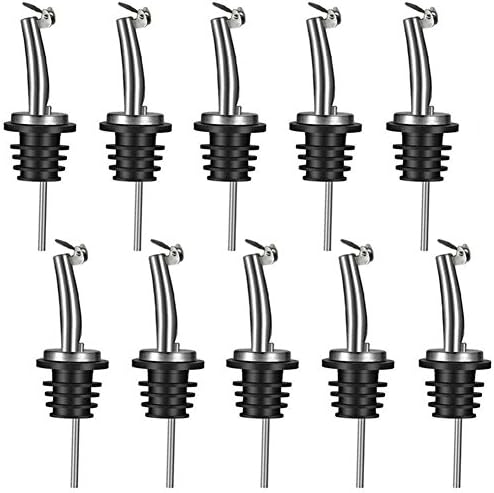 TOBSAYK 10 Pack Pour Spouts for Liquor Bottles