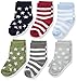 Luvable Friends Baby Crew Socks 6-Pack, Stars/Stripes, 12-24 Months