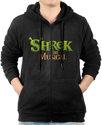 Classic Animated Film Shrek Logo Men's Hooded Sweatshirt With Pocket