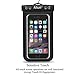 Waterproof Case,by Ailun,Universal Snowproof,Dirtproof Bag,for iPhone 6 Plus/6/6s/5s, Galaxy S6/EDGE/S5/S4/NOTE 4/3/2,LG G3/G4,Nexus 6/5/4,for Boating/Hiking/Swimming/Diving[Black]