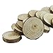Yexpress 24Pcs 2-2.5-Inch Unfinished Natural Thick Wood Slices Circles with Tree Bark Log Discs for DIY Craft Christmas Rustic Wedding Ornaments