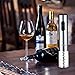 Aicok Wine Opener, Electric Wine Opener, Stainless Steel Electric Corkscrew, Cordless Battery Powered Wine Bottle Opener with Foil Cutter, Metallic Finish, Silver