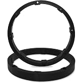 2 Pcs 6.5-inch Universal Speaker Spacers, Car Stereo Subwoofer Adaptor | Speaker Ring Mounting Bracket for Car Audio/Boats/Trucks/RV, Black