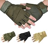 Glove Military Fingerless Tactical Gloves,Airsoft Gym Workout Cycling Gloves