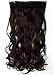 24-30 Inches Straight Curly 3/4 Half Full Head 1 Piece 5 Clips in Hair Extensions