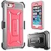 SUPCASE Unicorn Beetle PRO Series Bumper Resistant Rugged Hybrid Protective Cover with Built-in Screen Protector and Belt Clip Holster for iPhone 5/5s - Pink/Gray