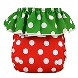 Alva Baby Strawberry Pocket Reuseable Washable Cloth Diaper Nappy + 2 Inserts HL01