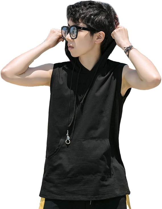 おてんば娘トランスレズビアン用baronhongコットンファッションノースリーブトップフーディー シャツ ブラウス 通販 Amazon