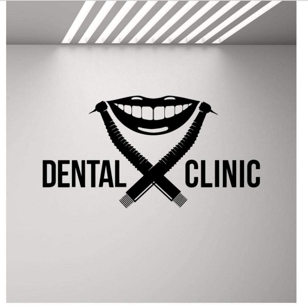 ttnan Wall Sticker Dental Clinic Christmas Decal PVC Vinyl Living Bedroom Home Removable DIY Wall Stickers 81X42Cm