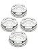 House of Antique Hardware R-08SE-0140001 Set of 4 Glass Furniture Caster Cups - 2 9/16