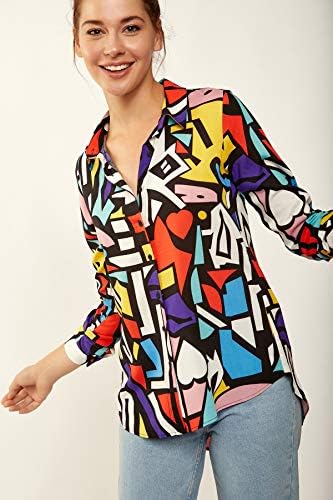 Blouses for Women Fashion, Casual Long Sleeve Button Down Shirts Tops, XS-3XL 3 Blouses for Women Fashion, Casual Long Sleeve Button Down Shirts Tops, XS-3XL