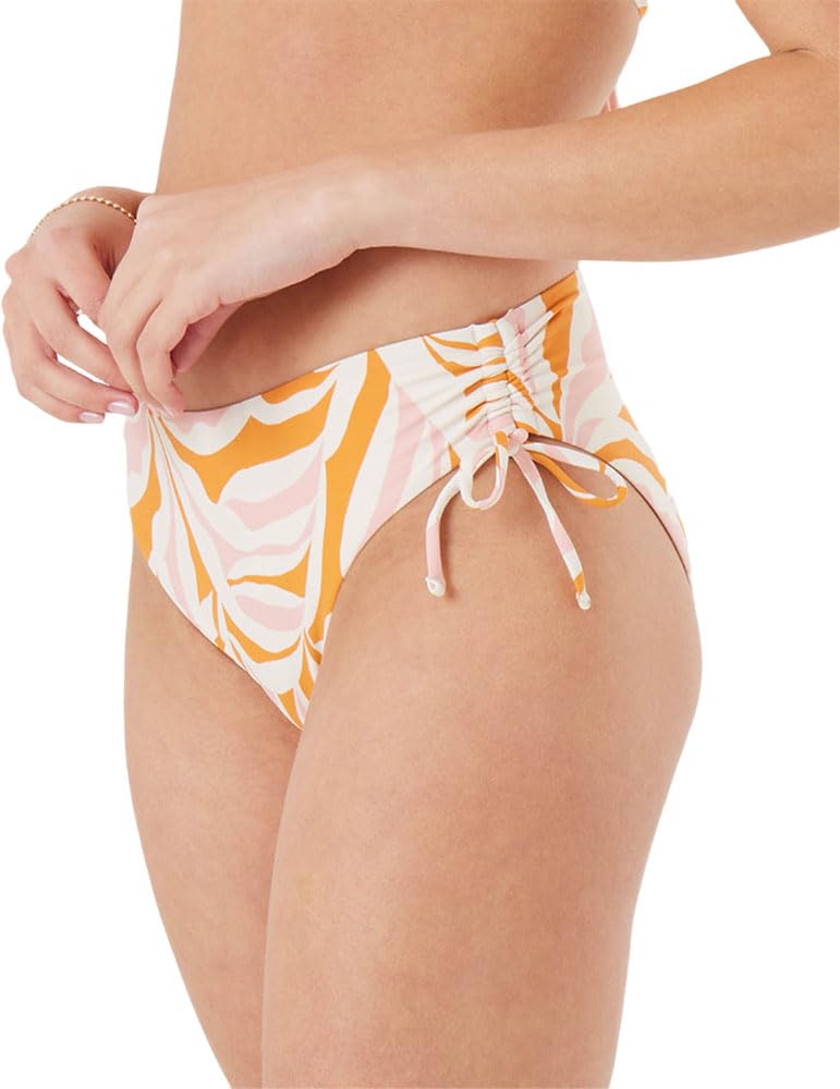 Photo 1 of Roxy Women's Standard Bikini Bottoms –Stretch Swimwear, UPF+50, Eco-Friendly Fabric, Pool, Surf, Swim, Beachwear, Pink Combo, Large