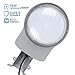 LEONLITE LED Area Light 75W Dusk to Dawn Street Light, Photocell Included, Commercial Lighting, Daylight 5000K, DLC & ETL Listed, Outdoor Security Light, Yard Light or Barn Light, Silver