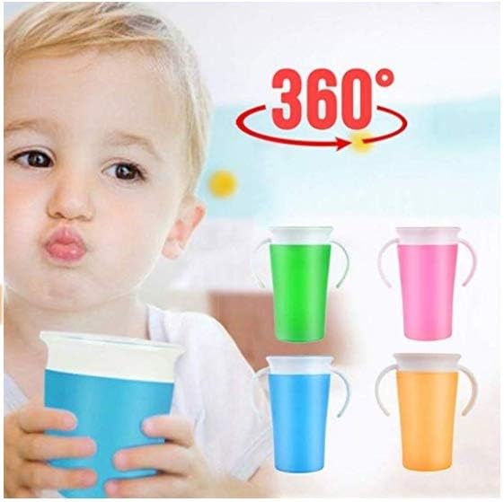 PrinceBeauty Miracle 360 Magic Leakproof Drinking Cup with Handles (Multicolour)