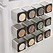 Magnetic Spice Jars - Tins Attach to Most Refrigerator Doors - Shake or Pour Containers - (Set of 6 Dispensers)