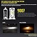 BEAMTECH 9007 LED Headlight Bulb,CSP Chips 50W 8000 Lumens 6500K Xenon White Extremely Bright Conversion Kit of 2