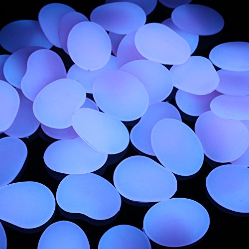 Glow in the Dark Pebbles, Glow Pebbles Gravel Rocks Stones,Glow in The